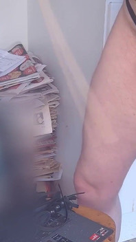 Amateurboy spanks and whips cock in a cum tribute