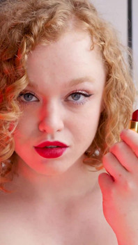 Lippenstift und spuck-fetisch + flüstern