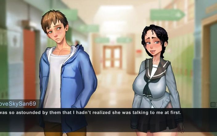 Visual Novel Collect LoveSkySan: Taffy taffy tales 0.170b phần 1 sinh viên gợi cảm đang chờ đợi bởi...