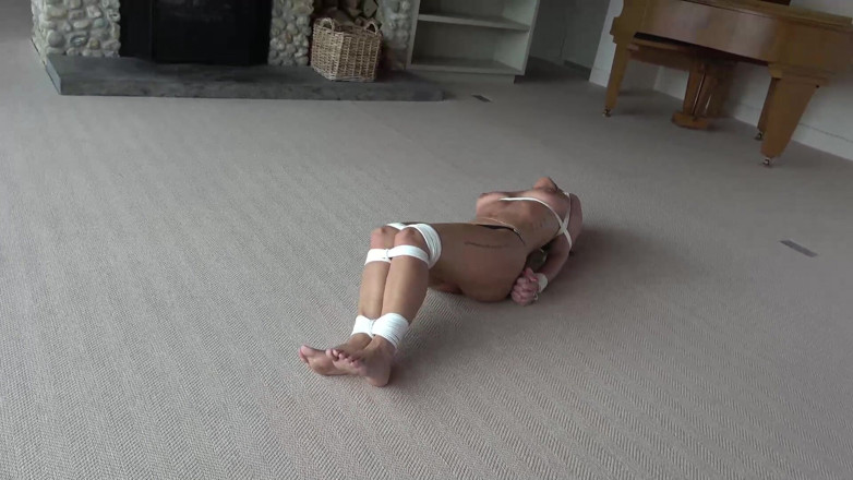 Latina Fetish: Latina's Mansion Nightmare: Silk Cleave Gag and Hogtie Torment