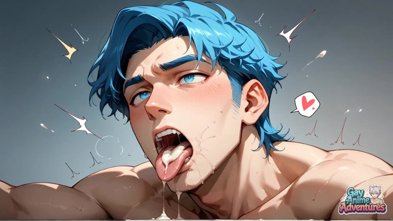 Gay Anime Adventures: Sunlit спальня камшот неслухняний гей секс сцена!