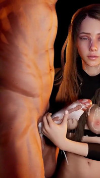 Bella bionda tettona con occhiali da sole masturba un cazzo
