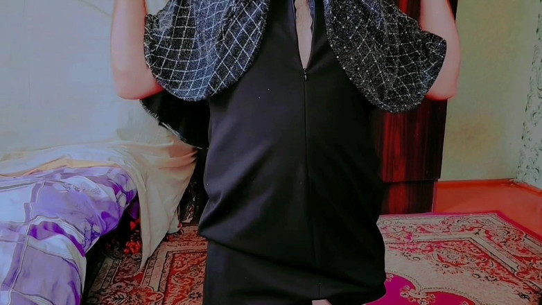 Kitty_Cross: Lovely Sissy Adjusting Garter Belt with Cheeky Grin