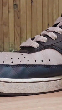 Nike-stiefel an Meinen Füßen
