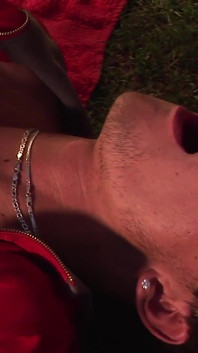 Exclusive video Bareback: Sexy muscular guys anally fuck in the garden of the house