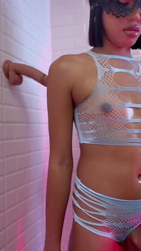 Ladyboy Stamp Pulls Her Young Cock