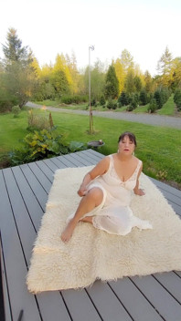 Masturbating and Fingering While Wearing My Beautiful White Nightgown and Wishing Someone Was Fucking Me Hard!
