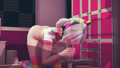 Waifu club 3D: La ragazza del giocatore ama succhiare i cazzi prima di...