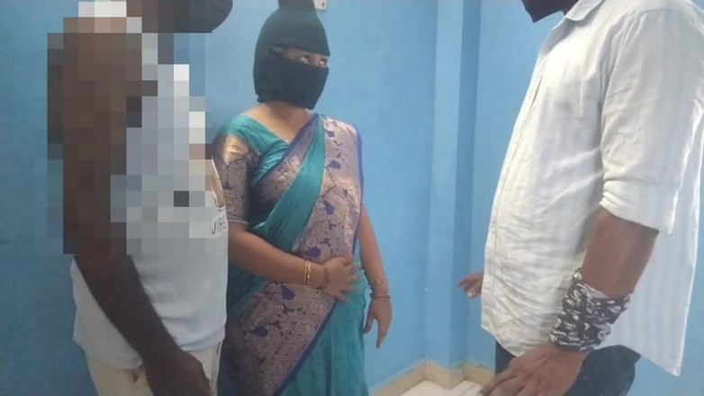 Tamil lesbian: My Wife Sex with My Boss. Hot Threesome