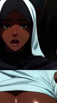Etiopskie kobiety wielbią czarnego kutasa na Eid w New Hentai From Pikantne Toons