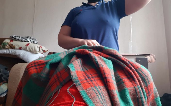 Lesbian-illusion: My Shy Stepsister Licks My Pussy Under the Blanket