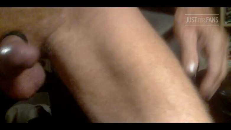 RobertLacrosse: Cock Throbbing Rock Hard While Thrusting Butt Plug Works My...