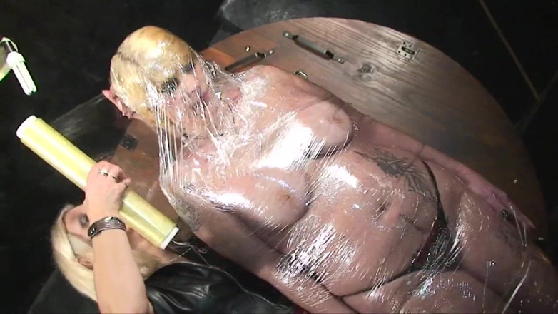 LesbianFantasies: Tape bondage for tattooed chick