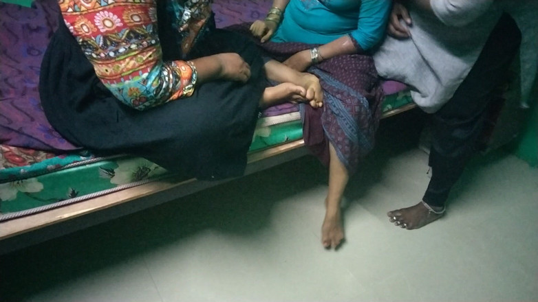 Tamil lesbian: Three Stepaunty Talking at Bedroom