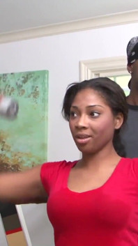 Tiffan Monroe interracial fuck with big black cock to suck