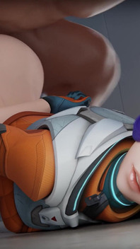 Juno overwatch 3d - dubbele penetratie strakke kont gangbang verkeerd gegaan hardcore-animatie