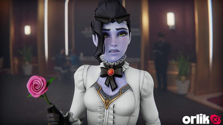 Orlikx: Overwatch - Slut Widowmaker Chooses Big Dick Over Rose (3d Animated)