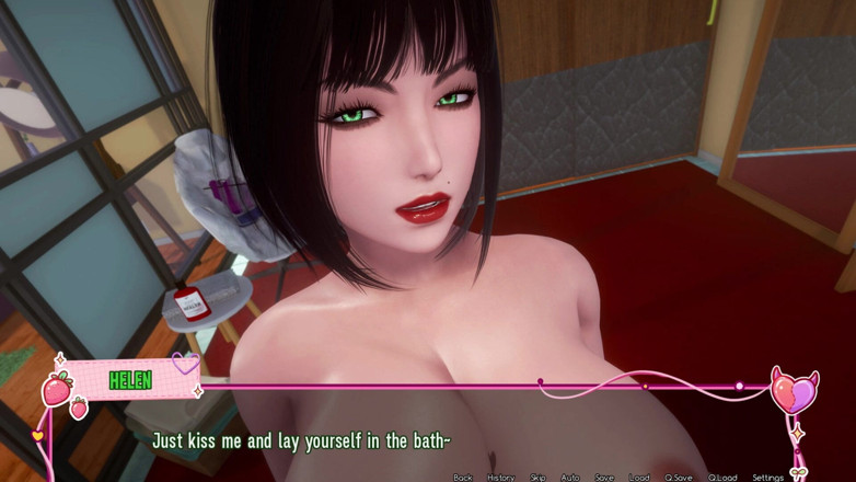 3D Cartoon Porn: Murmur 40 - 亚当和老师海伦和凯特一起裸体洗澡