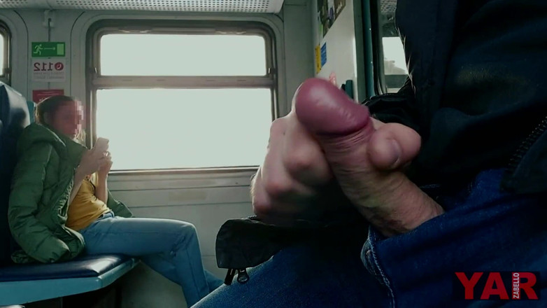 YARzabello: Blowjob sucking dick to a stranger on a train