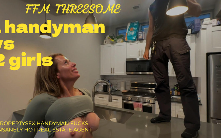 Bigmax8inch: Propertysex हैंडीमैन बेहद हॉट रियल एस्टेट एजेंटों को अविश्वसनीय रूप से हॉट तीन लोगों वाली चुदाई चूत में वीर्य से चोदता है