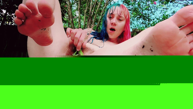 kactus kutie: Ökosexuelle fuß-fokussierte masturbation