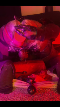 Chastity Pig Dildo in Hole