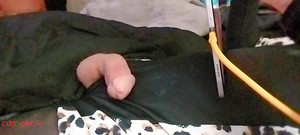 Feeling sexy today crosdressing: Cdmichelle穿着氨纶紧身衣，高潮