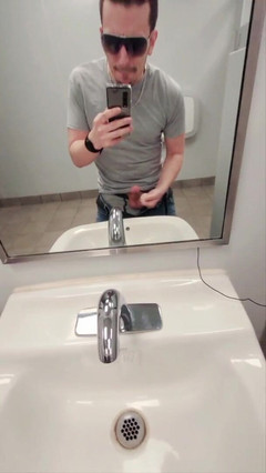 Ballbuster boi: Young Self Ball Buster Busts His Nuts in Walmart Bathroom