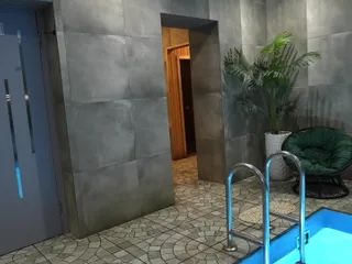 He's a Lucky Guy. He Fucks a Hot MILF and a Cute 18-year-old Girl in a Sauna!