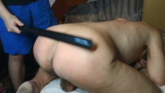 Joe and Beth Kinky & the male slaves: 私の従順なサブ奴隷継父をスパンキング&鞭打ち