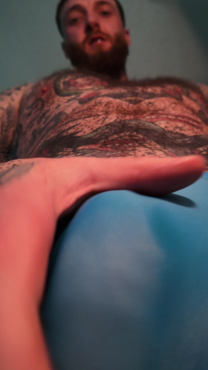 Tattooed Dom: Tattooed Dom Worship Cumshot POV