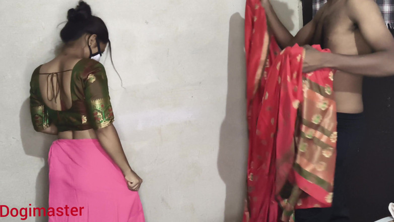 Dogimaster: Desi indiana india ko lal sari mein jabarjat choda hai _...