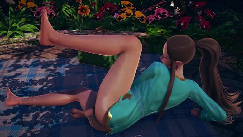Waifu club 3D: Laden Sie eine elfe zu einem picknick ein
