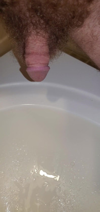 Closeup of My Cock Peeing in the Sink 1