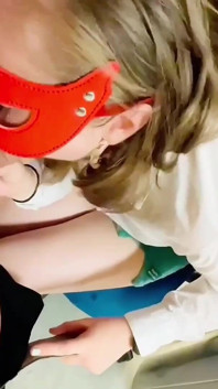 Office Cum Eating, Day at the Office, Soda Blowjob and Cum, Cheating Wife Sucks Boss Dick and Eats His Cum