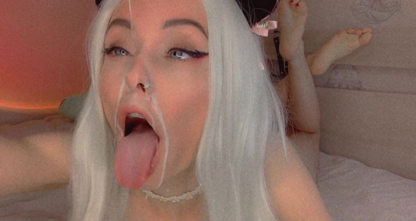 Dirty slut 666: Mleko na twarzy Ahegao