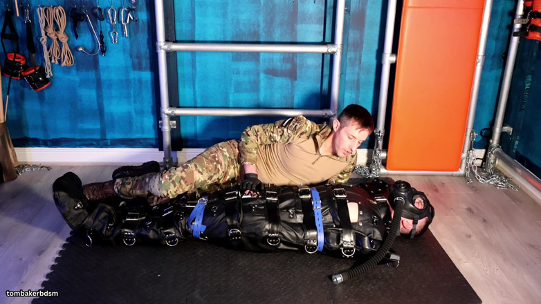 TomBakerBDSM: Bound in a Leather Sack for Estim (4k)
