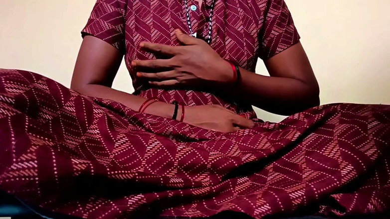 Ammukutty88: Ammu squeezes her breasts while wearing her nightie, turning up...