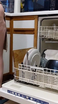 Big Butt MILF Loads the Dishwasher
