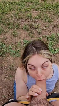 Creampie am Straßenrand, wir mussten für ein sperma aufhören
