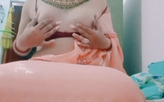 Indian Gay Bottom Crossdresser Gaurisissy Feeling Horny in Silky Saree Real Homemade Sex thumbnail