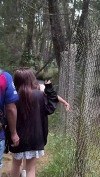 Horny Girls Tease the Tour Guide During a Camping Trip.