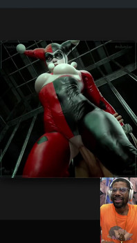 Big Breast Harley Quinn Gets Her Tight Bald Pussy Fucked in Gotham