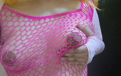 Trans with Huge Puffy Nipples Milking Punishes and Slaps Them Until They Lactate