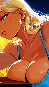 Blonde trophäen-ehefrau verführt den jungen partner des ehemanns - unzensiertes hentai - ai