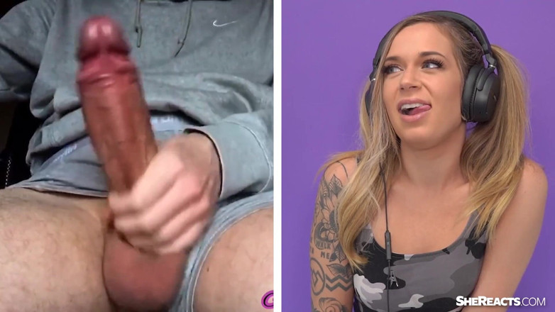 SheReacts: Rory knox的大鸡巴单人撸管反应