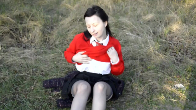 Wanilianna: Climax all'aperto in calze