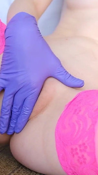 Lila handskspel