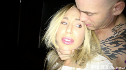 Staxxx: Blonde hottie Olivia takes on a big cock