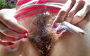 Cute Blonde 666: Курящая фетиш-видео волосатой мохлы крупным планом